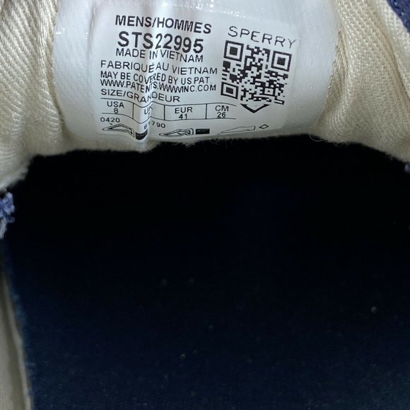 Sperry Men's Halyard CVO Navy Blue Twill Lace Up Casual Shoes Size 8 M - Picture 10 of 10